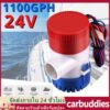 1100GPH 12 V/24 V ไฟฟ้า Marine Submersible Bilge Sump ปั๊มน้ำสำหรับเรืออัตโนมัติสวิทช์ควบคุมชุด