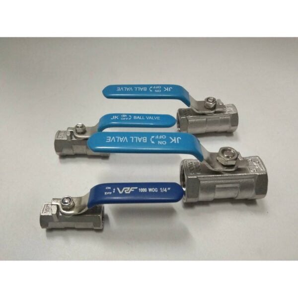 JK ball valve stainless #316  1 PCบอลวาล์วสแตนเลส #316 1 ตอน ขนาด 1/4" 3/8" 1/2" และ 3/4"  ราคาถูกกว่าบอลวาล์วทองเหลือง