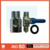 บอลวาล์วแท๊บน้ำ ขนาด เกลียว 1/2″ X 1/4″ ( 4หุน/2หุน ) Branch T-WAY + Ball Valve