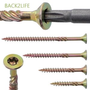 Back2Life สกรู Torx T25 สําหรับงานไม้โลหะ 100 ชิ้น