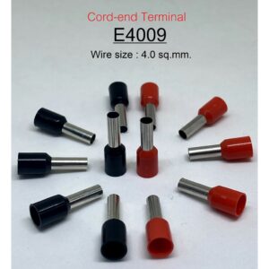 E4009 หางปลาเข็ม คอร์ดเอ็น ขนาด 4.00 ตร.มม. ทองแดง/ทองเหลือง (Cord End terminal Size : 4.00 sq.mm. Copper/Brass)