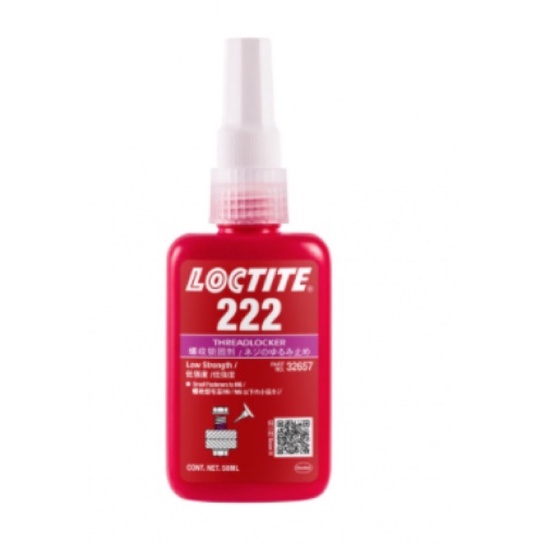 Loctite 222 น้ำยาล็อคเกลียว กาวแอนาโรบิค แถบม่วง ขนาด 50 มล.แท้