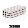 100ชิ้น แม่เหล็ก แรงสูง เล็กจิ๋ว กลม ขนาด 2mm x 1mm แม่เหล็ก magnet Neodymium แม่เหล็กแรงสูง กลมแบนขนาด 2mm x 1mm