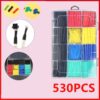 lowest price เซ็ต530ชิ้น ปลอกฉนวนหุ้มสายไฟ ยางหุ้มสายไฟ ท่อหด ท่อหุ้มสายไฟ ท่อหดทนความร้อน