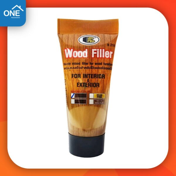 วู้ดฟิลเลอร์ โป๊วไม้ BOSNY B218 WOOD FILLER สีไม้สัก 250 กรัม สีโป๊วไ​ม้ สีโป๊ว​ สีโป้วไม้ บอสนี่