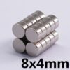 5ชิ้น แม่เหล็กแรงสูง 8*4มิล กลมแบน 8x4มิล Neodymium Magnet 8mm x 4mm แม่เหล็ก 8x4mm แม่เหล็กแรงดึงดูดสูง 8*4mm