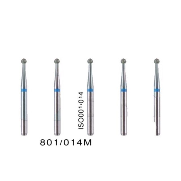 5 pieces per pack round diamond burs BR-45 BR-46 BR-41 BR-40 BR-49 for high speed handpiece