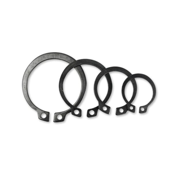 แหวนล็อคนอก (ล็อคเพลา) เหล็กชุบดำ เบอร์ 11 12 13 14 15 16 17 18 19 20 Retaining Rings External Type STW(แพ็ค 10 ตัว)