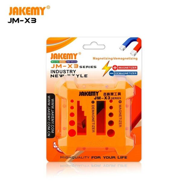 JAKEMY  X3/ X2เครื่องทำแม่เหล็ก และ ลบความเป็นแม่เหล็ก ให้ไขควง Magnetizer/Demagnetizer with Screwdriver Holes