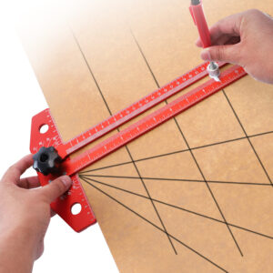 Woodworking T-type Multi Angle Scribing Ruler Wood Scribe Aluminum Alloy Line Drawing Marking Gauge DIY Measuring Tools