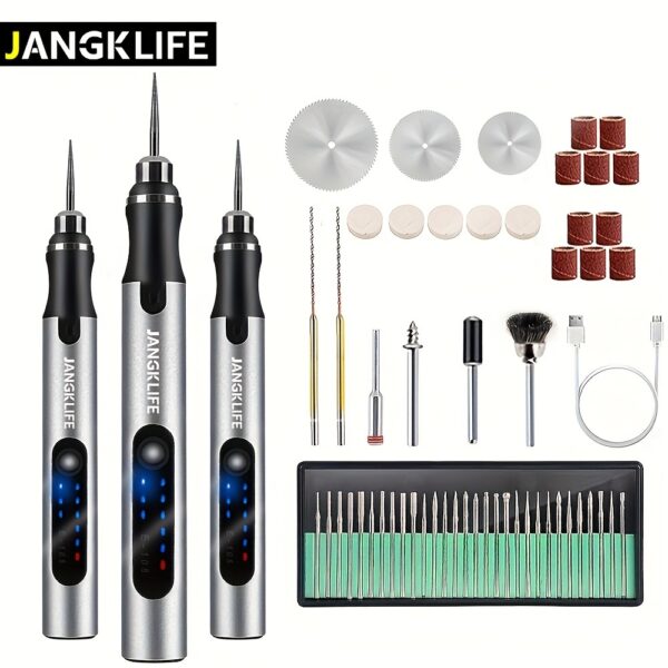 Jacklife ชุดเครื่องมือสว่านไฟฟ้าไร้สาย 3.6V ขนาดเล็ก สําหรับเครื่องประดับ แก้ว ไม้