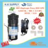 ปั๊มน้ำ Hydromax Diaphragm Pump RO 800 1000 GPD ปั๊มอัดเมมเบรน ตัวเลือก หม้อแปลง 24V และข้อต่อ 3 หุน Hydro max Treatton