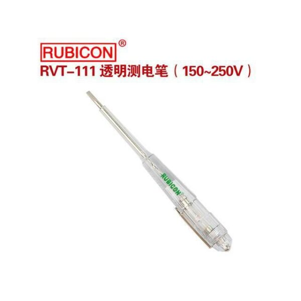 RUBICON Japan ไขควงเช็คไฟ RVT-111 ผ่านมาตรฐาน VDE / GS German Safety กันไฟ คุณภาพดี ทนทาน วัสดุดี ไฟสว่างชัดเจน