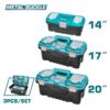 Total กล่องเครื่องมือช่าง ขนาด 14 นิ้ว / 17 นิ้ว / 20 นิ้ว ( Plastic Tools Box ) รุ่น ตัวล็อคพลาสติก / ตัวล็อคเหล็ก