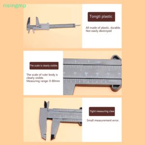[risingmp] เวอร์เนียคาลิปเปอร์ พลาสติก ขนาดเล็ก เส้นผ่าศูนย์กลางความลึก สําหรับงานไม้ DIY