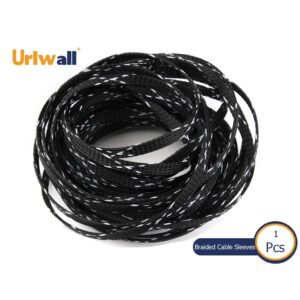 Urlwall Dropship ปลอกหุ้มสายเคเบิล PET แบบถัก ขยายได้ 4 6 8 10 12 15 20 25 มม. 10 ม. สําหรับรถจักรยานยนต์