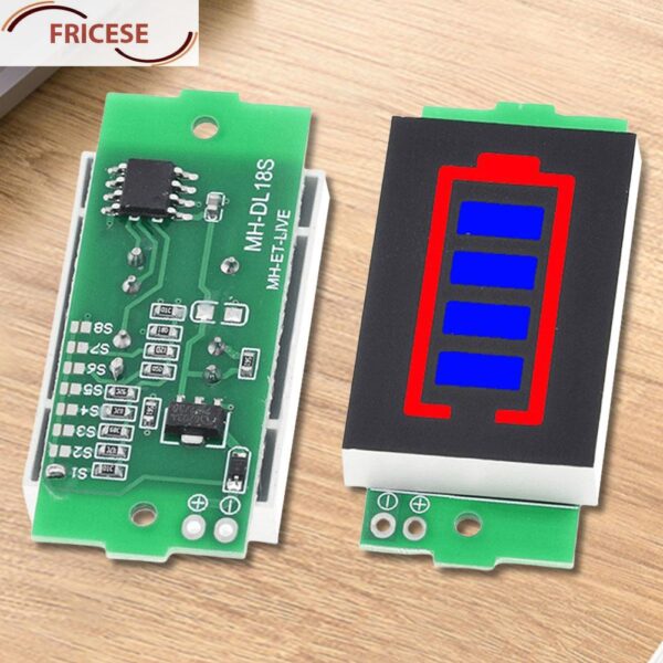 โมดูลแสดงระดับพลังงานแบตเตอรี่ 1/2/3/4/6/7/8S จอแสดงผล LED [Fricese.th]