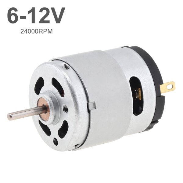 มอเตอร์ไมโครแปรงถ่าน ความเร็วสูง RS360 DC 6-12V 24000RPM สําหรับงานฝีมือ DIY