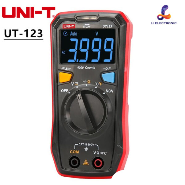 แท้  ส่งจากไทย UNI-T UT123 ดิจิตอลมัลติมิเตอร์ เหมาะสำหรับเป็นเครื่องมือประจำบ้าน วัดอุณหภูมืได้ด้วย