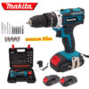 สว่านญี่ปุ่น Makita 198V 3ระบบ สีเขียว แถมแบต2ก้อน รับประกัน1ปี