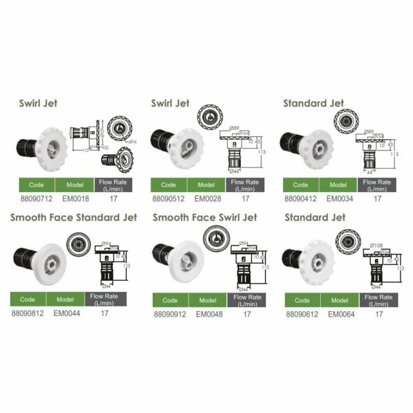 Emaux Jacuzzi Spa Jet for Swimming Pools