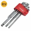 ประแจหกเหลี่ยม ชนิดสั้น ปลายบอล (ชุด 9 ชิ้น) ( Short Hex Wrench Set mm 9 Pcs )