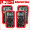 UNI-T Palm Size Multimeter Tester Resistance Measure LCD AC DC 2mF Capacitance Voltage Current meter NCV Tester Backlight UT33A+ /UT33B+ /UT33C+ /UT33D+