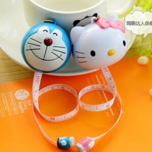 【Life-365】ไม้บรรทัดเทปวัดเสื้อผ้า แบบนิ่ม ลายการ์ตูน Hello Kitty ยาว 1 เมตร