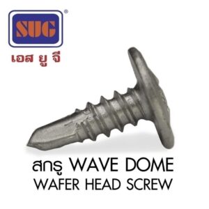 สกรูปลายสว่านแบบหัวเวเฟอร์ หรือ เวฟ โดม   ขนาด 3/4=1”=1.1/2”(บรรจุถุงละ 50 ตัว)
