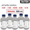 น้ำยามาตรฐาน pH Buffer Solution ค่า 4 6.86 7 9.18 10 สำหรับปรับเทียบ คาลิเบรทเครื่องวัดพีเอช (500 mL)