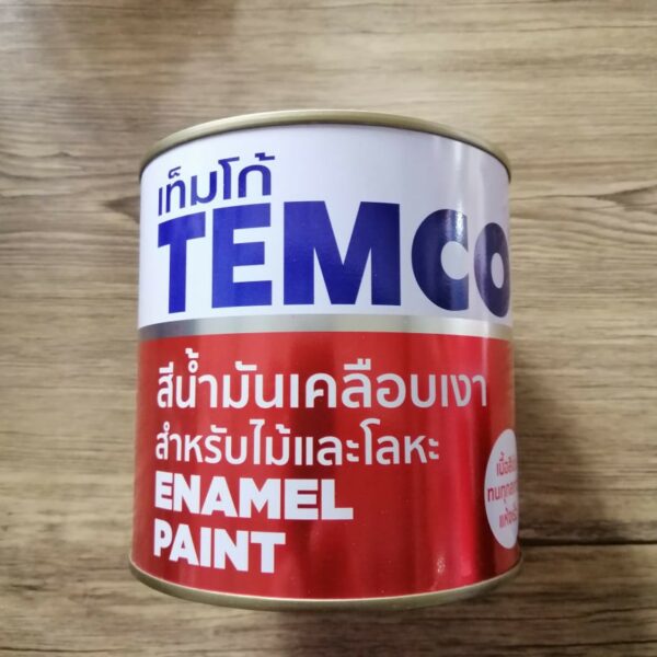 สีน้ำมันดำด้าน สีดำด้านเบอร์ 333 ยี่ห้อ TEMCO ขนาด0.80ลิตร (1/4GL)เนื้อสีข้นทนทุกสภาวะแห้งเร็ว