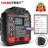 HT106B SOCKET TESTER Thunelectric  ตัวเทสต์ปลั๊ก ปลั๊กเทสไฟ มัลติมิเตอร์ดิจิตอล