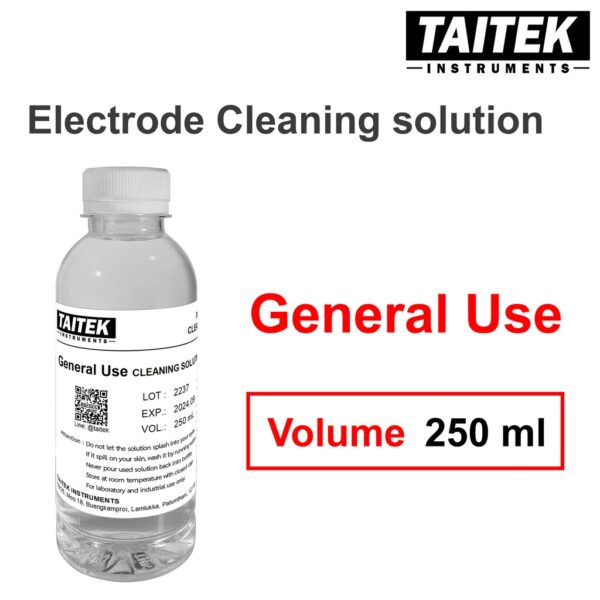 น้ำยาทำความสะอาดหัววัด pH Electrode Cleaning Solution (General Use) ใช้ทำความสะอาดทั่วไป ของเครื่องวัด pH (250 mL)