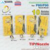 P80 ทิพ Ø1.1-1.7mm จำนวน 10 ชิ้น/กล่อง อะไหล่หัวตัดพลาสม่า P80 TIP Nozzle PLASMA Panasonic