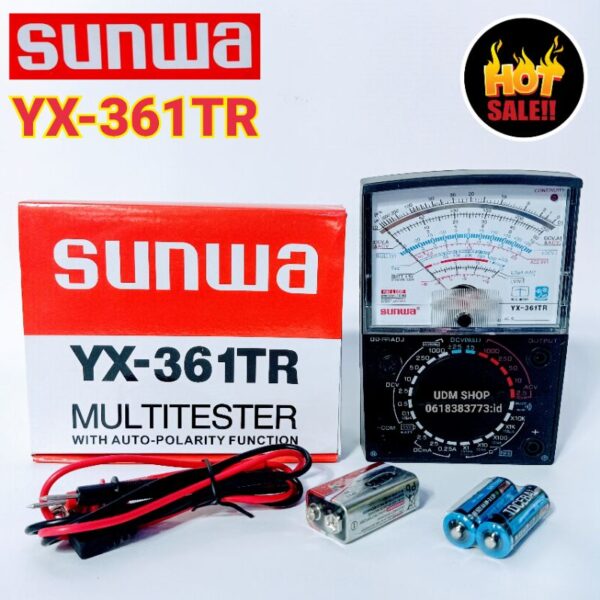 มัลติมิเตอร์เข็ม SUNWA YX-361TR มัลติมิเตอร์แบบอนาล็อก มิเตอร์วัดไฟแบบเข็ม