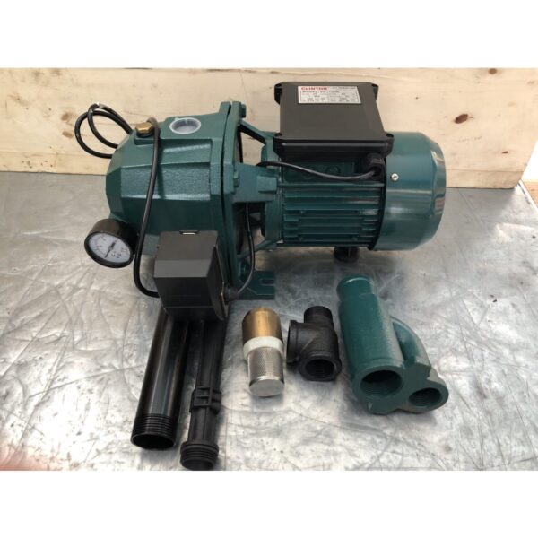 ปั๊มน้ำหอยโข่งดูดลึกแบบออโต้ ขนาด 1 นิ้ว 1 แรงม้า Automatic Self Priming Pump  ยี่ห้อ CLINTON รุ่น DP750W