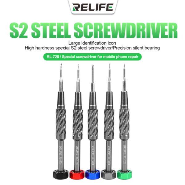 ไขควง RELIFE RL-728 2D King Kong รุ่นไขควงสำหรับซ่อมโทรศัพท์มือถือ S2 Steel Screwdriver