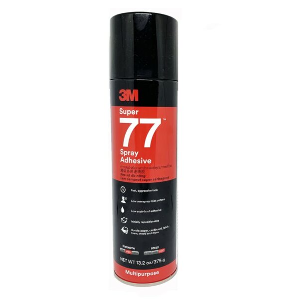 3M กาวสเปรย์ ขนาด 375g Super 77 Spray Adhesive (น้ำหนักสุทธิ 13.2 oz./375g.)