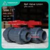 UPVC UNION BALL VALVE 1นิ้ว แบบสวมท่อฟ้า วาล์วสระน้ำ บอลวาล์วยูเนี่ยน บอลวาล์วพีวีซี วาล์วยูเนี่ยน บอลวาล์ว