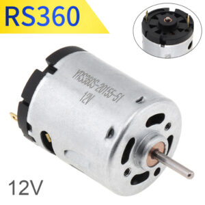 มอเตอร์ไมโคร RS360 DC 12V 12000RPM ความเร็วสูง สําหรับพัดลมไฟฟ้า เครื่องเป่าผม DIY