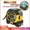 จัดส่งที่รวดเร็ว  3-IN-1 ตลับเมตรเลเซอร์ ตลับเมตรเลเซอร์ดิจิตอล ตลับเมตร 5 เมตร / เลเซอร์วัดระยะ 40/60 เมตร