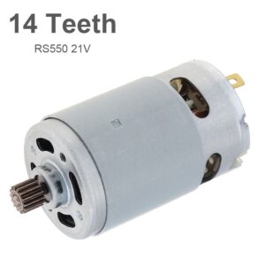 มอเตอร์เลื่อยไฟฟ้าลิเธียม RS550 DC 8.2 มม. เกียร์ไมโคร 14 ซี่ 21V 29800RPM สําหรับเลื่อยชักไฟฟ้า ขนาดเล็ก