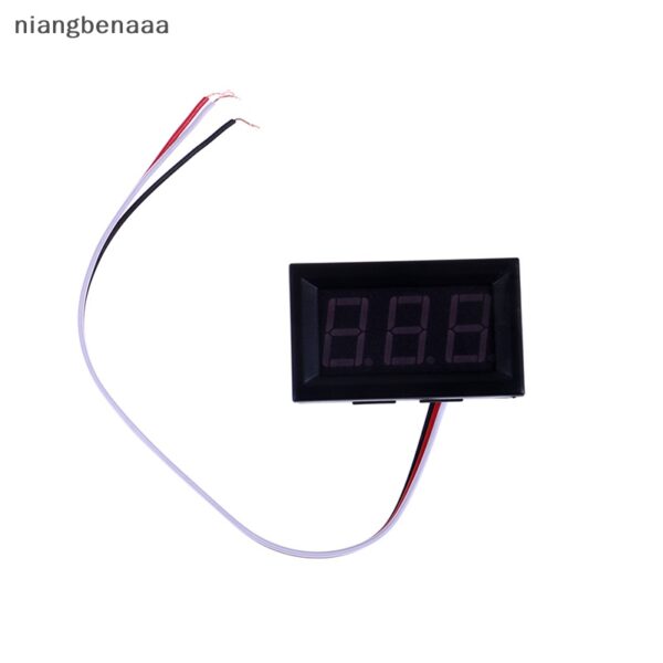 (niangbenaaa) ใหม่ แผงโวลต์มิเตอร์ดิจิทัล DC 0-30V LED 3 สาย สําหรับรถยนต์