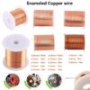 0.04mm-1.3mm Copper Lacquer Wire Cable Copper Wire Magnet Wire Enameled Copper Winding Wire Coil Copper Wire