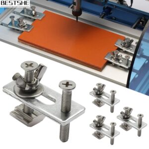 【Bestshe】Clamp Metal Plywood Engraving Machine Silver Wear Resistant CNC Router