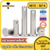 หมุดพิน ปิ๊น สลัก หัวกลมแบน สแตนเลส 304 แถมปิ้นเสียบ M10 M12 M14 / Clevis Pin w/ Cotter Pin SUS304 M10 M12 M14