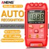 Aneng M113 เครื่องทดสอบมัลติมิเตอร์ แบบพกพา 1999 Counts Mini CAT II 600V AC DC