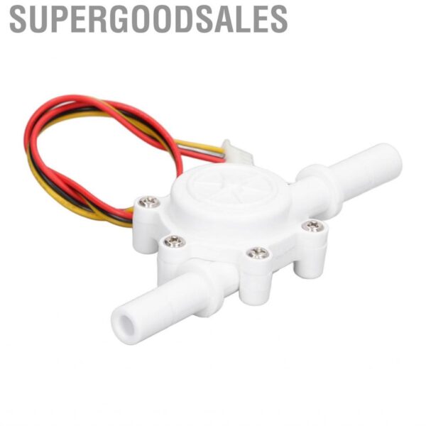 Supergoodsales Hall Flow  Water Switch Flowmeter Fluid Meter DC3.5‑24V 0.3‑10L/min G3/8