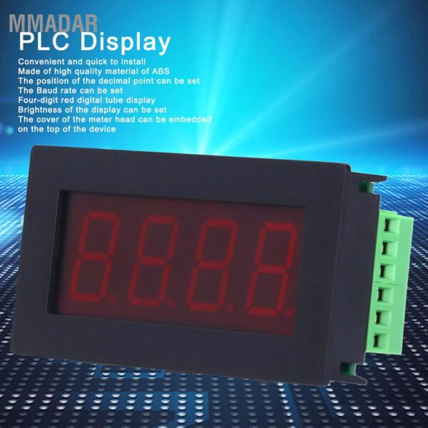 MMADAR จอแสดงผล PLC LED Serial Port Meter การสื่อสาร 4 หลัก DC536V สำหรับ MODBUSRTU RS485