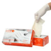 SRI TRANG GLOVES ถุงมือยางไม่มีแป้ง รุ่น Glove02-M ส้ม ไซซ์ M (100ชิ้น)